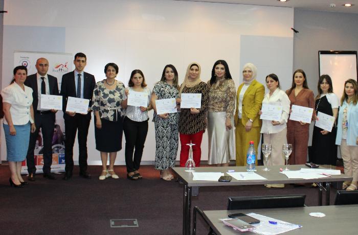 Training for the employees of the state institutions within the project “Improving access of women and girls with disabilities to public services in Baku, Ganja, and Guba-Khachmaz region” was held in Baku city
