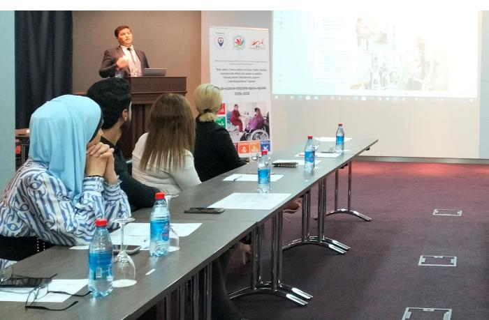 Training for journalists was organized with the support of the project “Improving access of women and girls with disabilities to public services in Baku, Ganja, and Guba-Khachmaz region” 