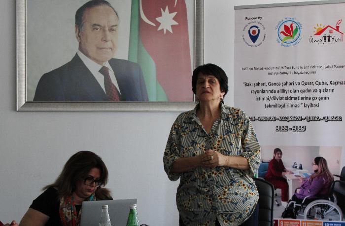 Seminar was held in Khachmaz region within the project “Improving access of women and girls with disabilities to public services in Baku, Ganja, and Guba-Khachmaz region