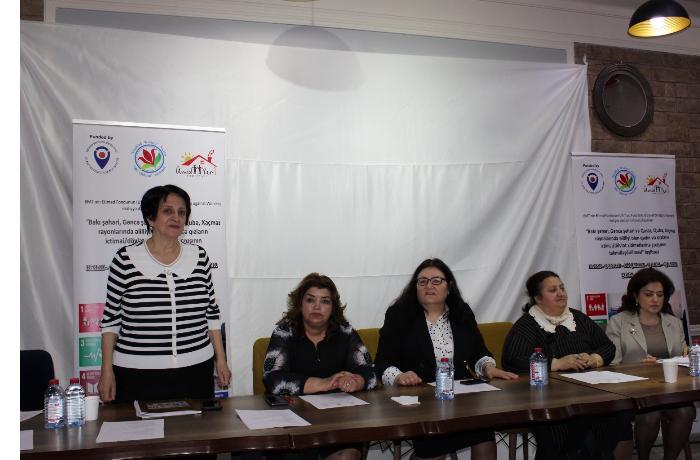 Fourth round table was held in Ganja city within the project “Improving access of women and girls with disabilities to public services in Baku, Ganja, and Guba-Khachmaz region”