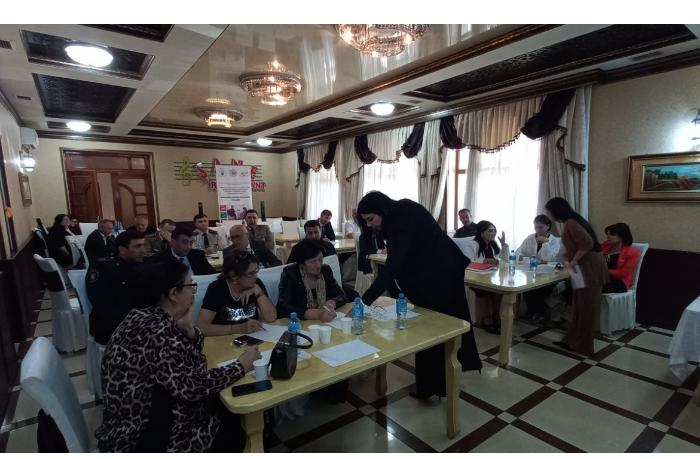 Training was held in Guba city within the project “Improving access of women and girls with disabilities to public services in Baku, Ganja, and Guba-Khachmaz region”